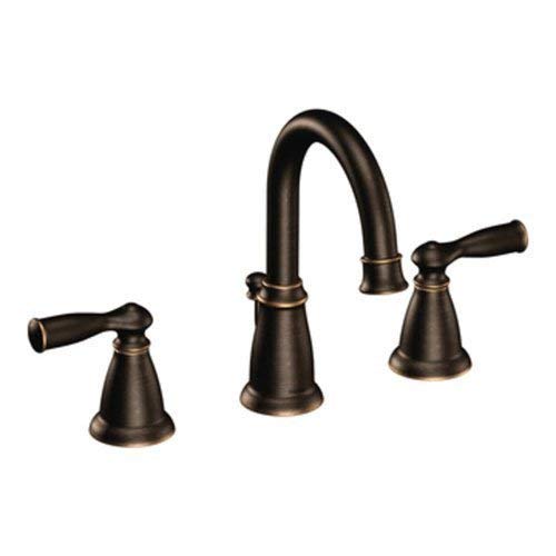 Moen CA84924BRB Double Handle Widespread Bathroom Faucet from the Banbury Collection, Mediterranean Bronze