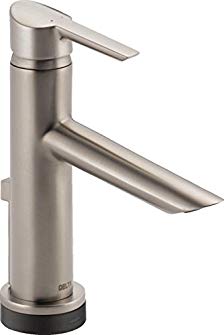 Delta 561T-SS-DST Compel Single Lever Handle Bathroom Faucet with Touch2O.XT Technology, Stainless