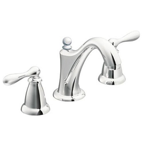 Moen CA84440 Double Handle Widespread Bathroom Faucet from the Caldwell Collection, Chrome