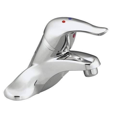 Moen L4605 Chateau Single Handle Lavatory Faucet Without Drain Assembly, Chrome (Not CA/VT Compliant)