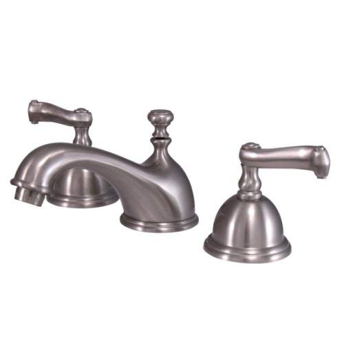 Kingston Brass KS3968FL Royale Widespread Lavatory Faucet, Satin Nickel