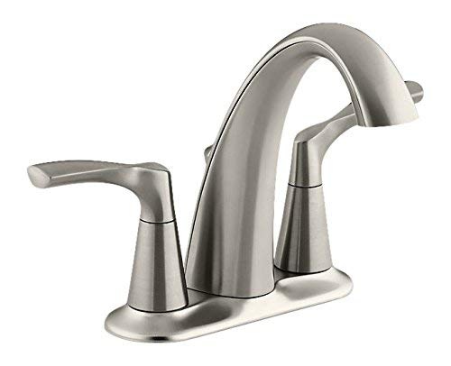 Kohler K-R37024-4D-BN Mistos Centerset Bathroom Sink Faucet, Vibrant Brushed Nickel