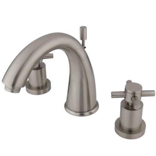 Kingston Brass KS2968DX Concord Widespread Lavatory Faucet, 7-Inch Spout Reach, Satin Nickel