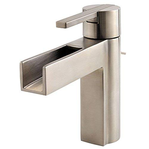 Pfister LF042VGKK Vega Single Control 4 Inch Centerset Bathroom Faucet in Brushed Nickel, Water-Efficient Model