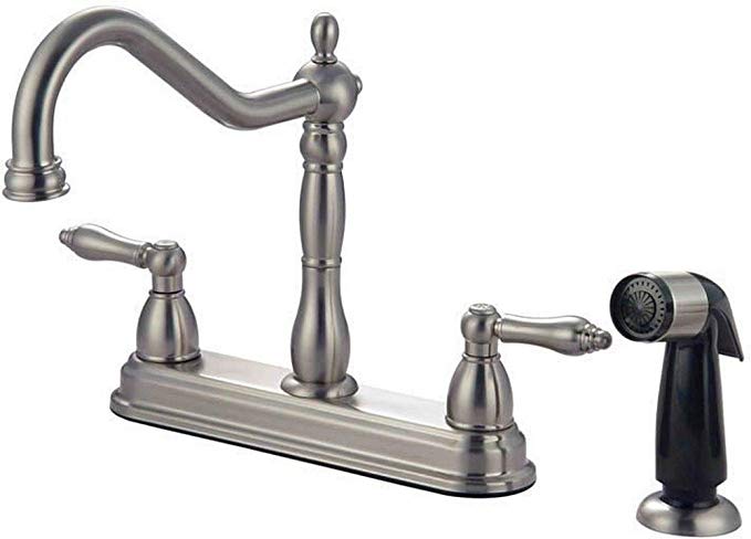 Hardware House 137119 Two Handle Kitchen Faucet with Knuckle Style Valve