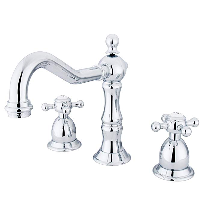 Kingston Brass KS1971BX Heritage Widespread Lavatory Faucet, 7-1/2