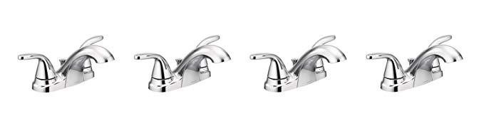 Moen 84603 Adler Chrome Two Handle Bathroom Faucet 4 in. Centerset 2 (Pack of 4)