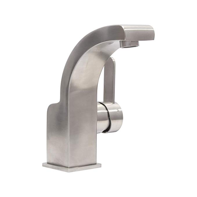 BOANN BNYBF-M06-1S Priscilla 304 Stainless Steel Bathroom/Vessel Faucet, 7.6