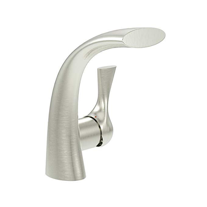 Ultra Faucets UF35113 Twist Collection Single-Handle Bathroom Sink Faucet, Brushed Nickel