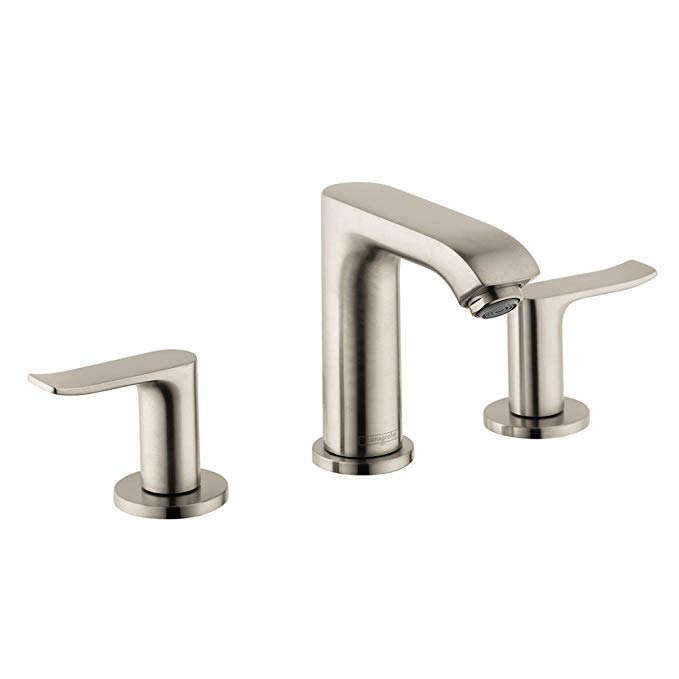 Hansgrohe 31083821 Metris E Widespread Faucet, Brushed Nickel