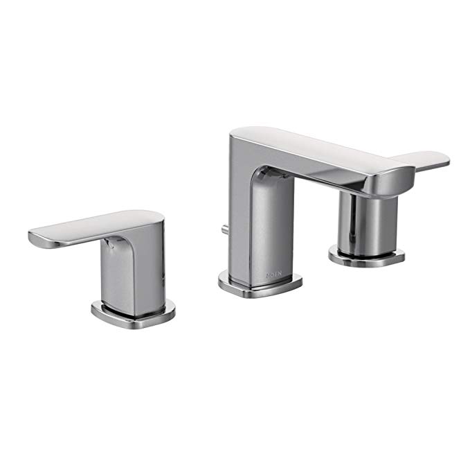 Moen Rizon Two-Handle Widespread Bathroom Faucet without Valve - Faucet Parts, Chrome (T6920)