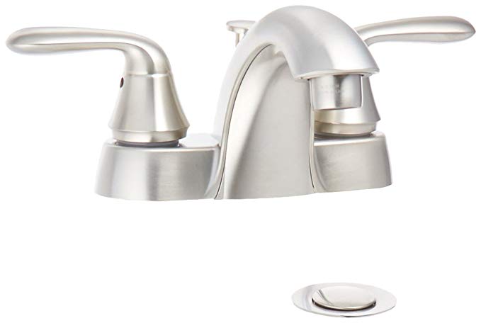 EZ-FLO 10377 Two-Handle Lavatory Faucet with Pop-Up