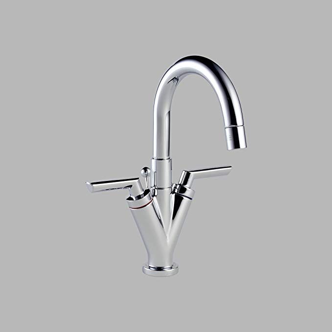 Brizo 6516828-PC Trevi Polished Chrome Bathroom Sink Lavatory Faucet, Two Handle One Hole