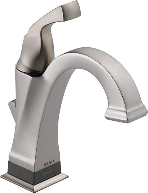 Delta Faucet 551T-SS-DST Dryden Single Handle Centerset Bathroom Faucet with Touch 20.XT Technology, Stainless