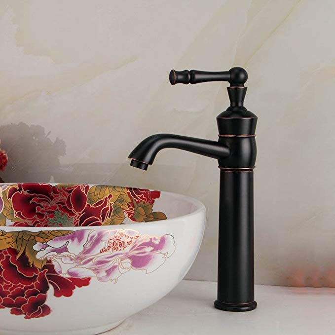 Dayanand Sink Faucet Waterfall Spout Bathroom Sink Faucet Antique Copper Basin Mixer Tap 1 Rotate the dish basin stainless steel Faucet