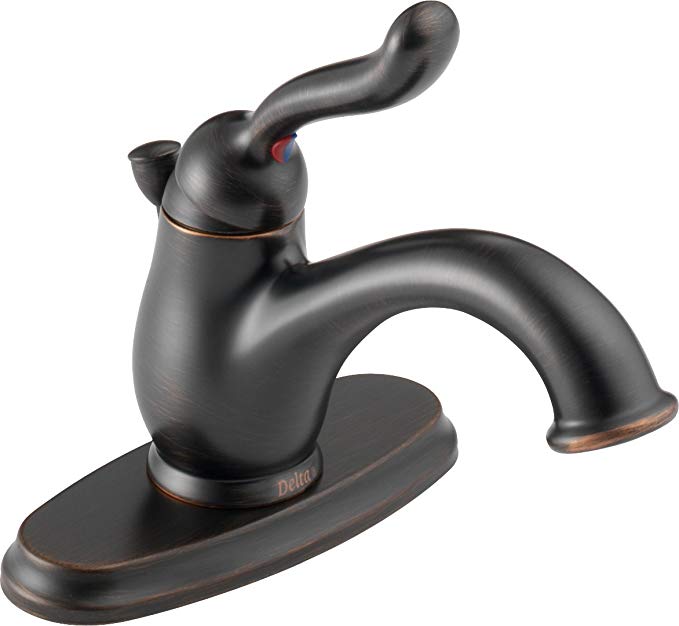 Delta 578-RB-DST Leland Single Handle Centerset Bathroom Faucet, Venetian Bronze