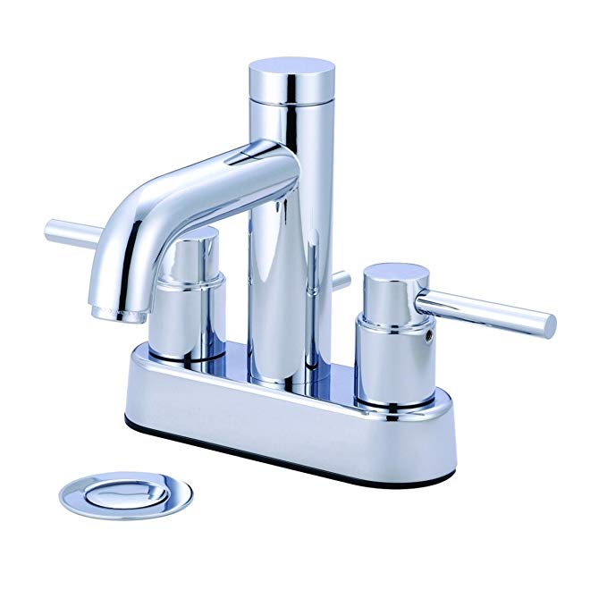 Pioneer Faucets Motegi Collection 144580-H51-SS Two Handle Lavatory Faucet, PVD Stainless Steel