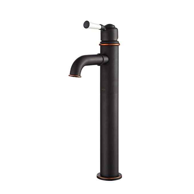 Kraus KEF-15600ORB Solinder Single Lever Vessel Bathroom Faucet Oil Rubbed Bronze