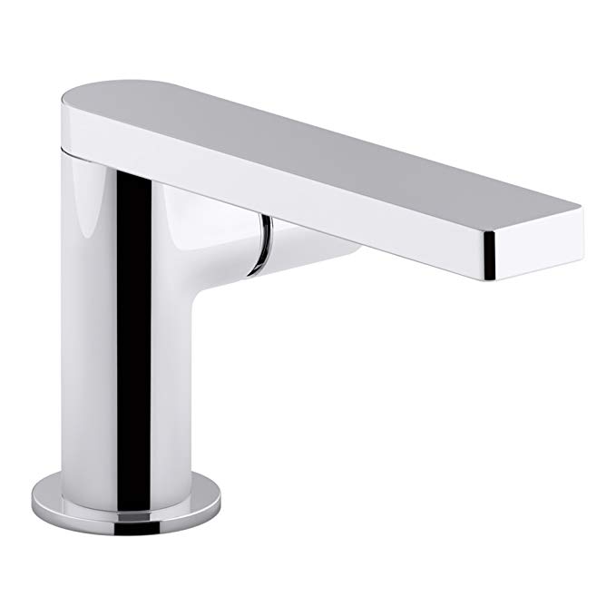 KOHLER K-73050-7-CP Composed Single-Handle Bathroom Sink Faucet with Cylindrical Handle, Polished Chrome