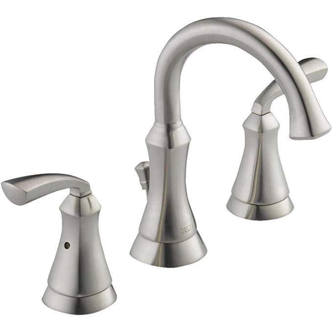 Delta Mandara 2-Handle 8 In. Wideset Stainless Lavatory Faucet