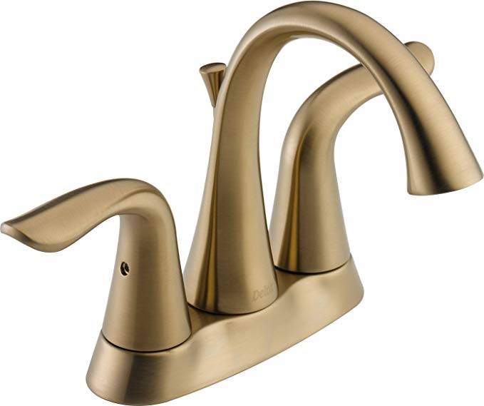 Delta Faucet 2538LF-CZMPU Lahara Two Handle Centerset Bathroom Faucet, Champagne Bronze