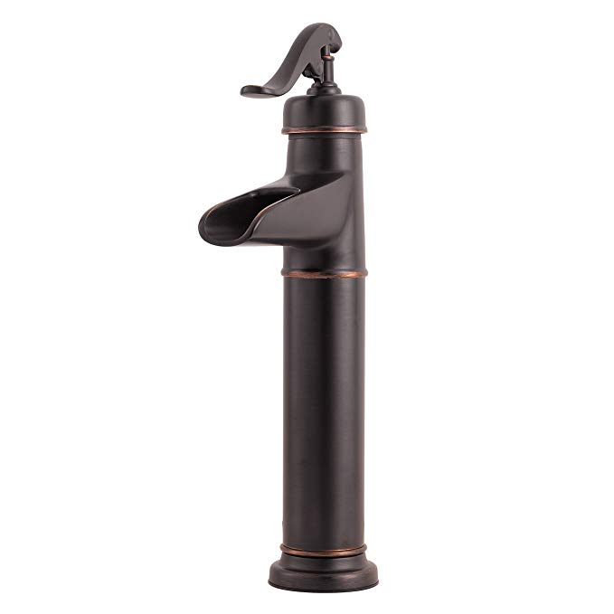 Pfister LG40YP0Y Ashfield Single Control Vessel Bathroom Faucet in Tuscan Bronze, Water-Efficient Model