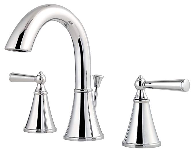 Pfister LG49GL0C Saxton 2-Handle 8 Inch Widespread Bathroom Faucet in Polished Chrome, Water-Efficient Model