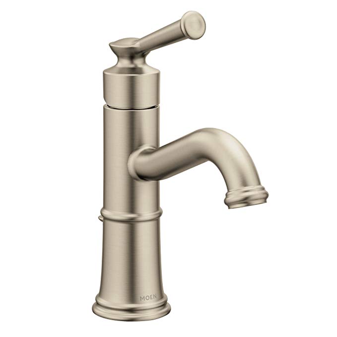 Moen 6402BN Belfield One-Handle Bathroom Faucet, Brushed Nickel