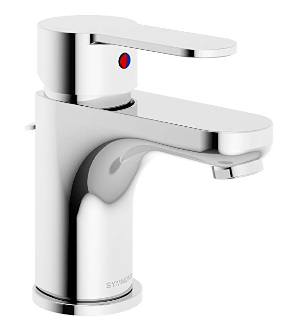 Symmons Identity One-Handle Single Hole Bathroom Faucet with Pop-Up Drain & Lift Rod, Chrome (SLS-6712-1.5)