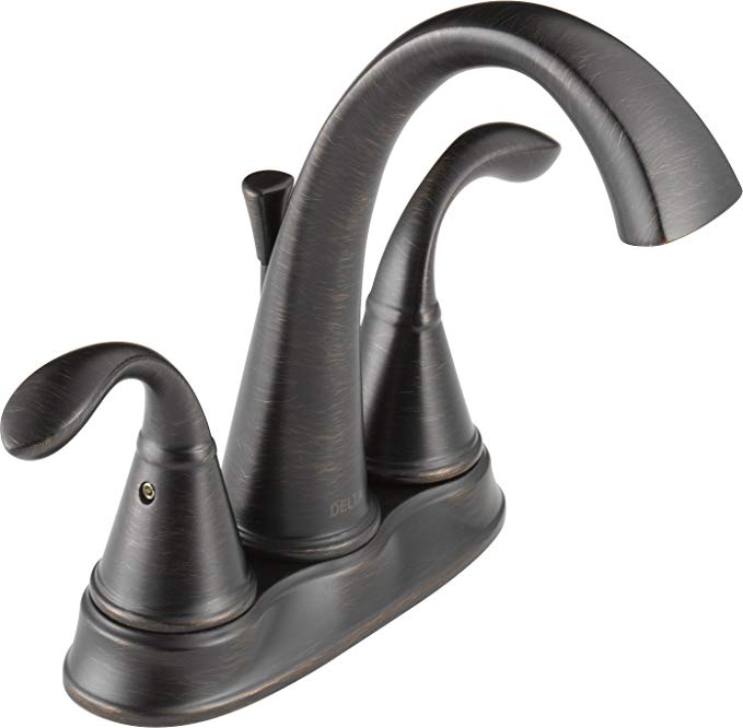 Delta Faucet 25706LF-RB Zella, Two Handle Centerset Bathroom Faucet, Venetian Bronze