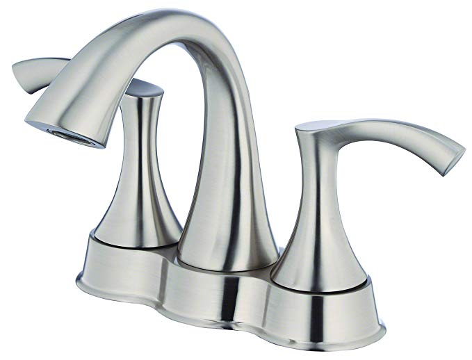 Danze D301022BN Antioch Two Handle Centerset Lavatory Faucet, Brushed Nickel