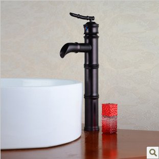 Yanksmart Bamboo Style Single Handle Black Tap Kitchen Sink Bathroom Basin Mixer Faucet .Oil Rubbed Bronze Ys-7439