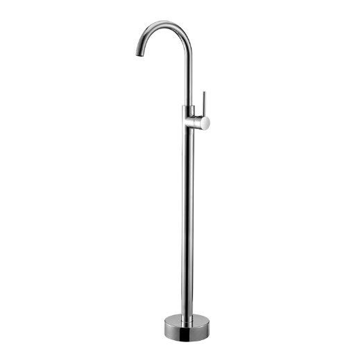 JiaYouJia Single Handle Floor Mount Tub Filler Faucet