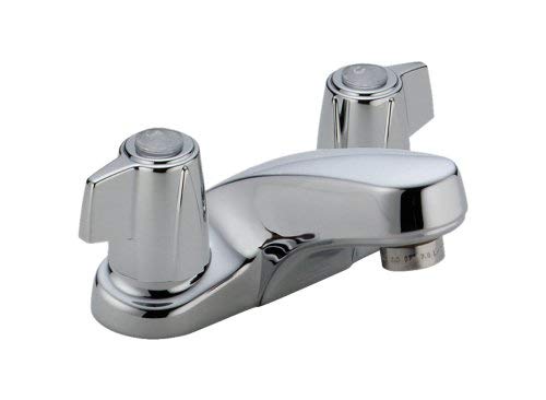 Delta Classic 2500 Two Handle Centerset Bathroom Faucet - Less Pop-Up, Chrome