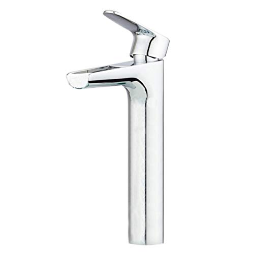 Wovier Chrome Waterfall Bathroom Sink Faucet,Single Handle Single Hole Vessel Lavatory Faucet,Basin Mixer Tap Tall Body