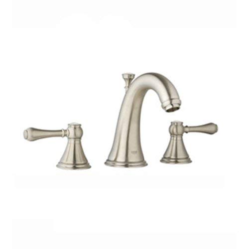 Grohe 20 801 00E Geneva WaterCare Low Spout Wideset Lavatory, StarLight Chrome