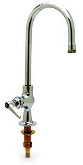 T&S Brass B-0306 Single Pantry Faucet, Deck Mount, Lever Handle, Swivel Gooseneck