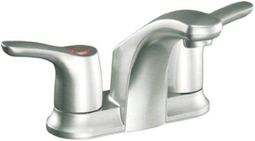 Cleveland Faucets CA42213BN Baystone Centerset Bathroom Sink, Brushed Nickel