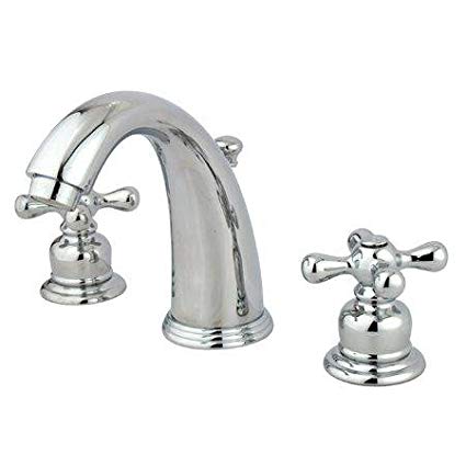 Kingston Brass KB981AX Vintage Widespread Lavatory Faucet, Chrome