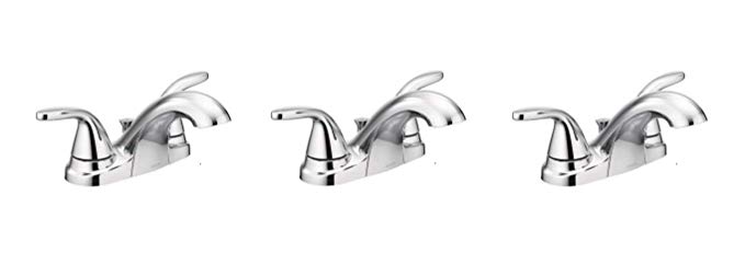 Moen 84603 Adler Chrome Two Handle Bathroom Faucet 4 in. Centerset 2 (Pack of 3)