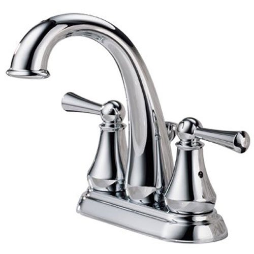 Delta 25901LF Lewiston Two Handle Centerset Bathroom Faucet, Chrome