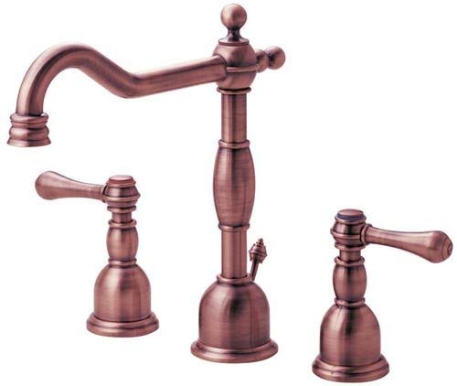 Danze D304057AC Opulence Two Handle Widespread Lavatory Faucet, Antique Copper