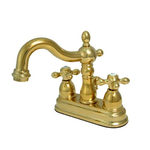 KINGSTON BRASS KS1602AX Lavatory Faucet, Polished Brass