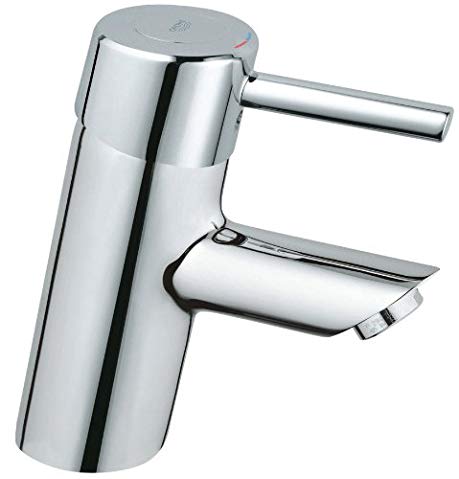 Grohe 34 271 000 Concetto Centerset Lavatory Less Drain, StarLight Chrome