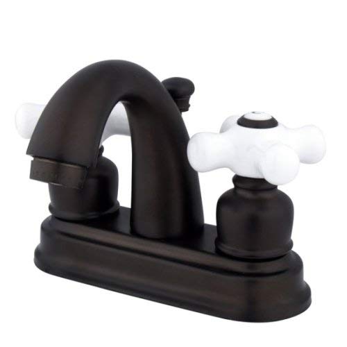 Kingston Brass KB5615PX Restoration 4-Inch Centerset Lavatory Faucet, Oil Rubbed Bronze