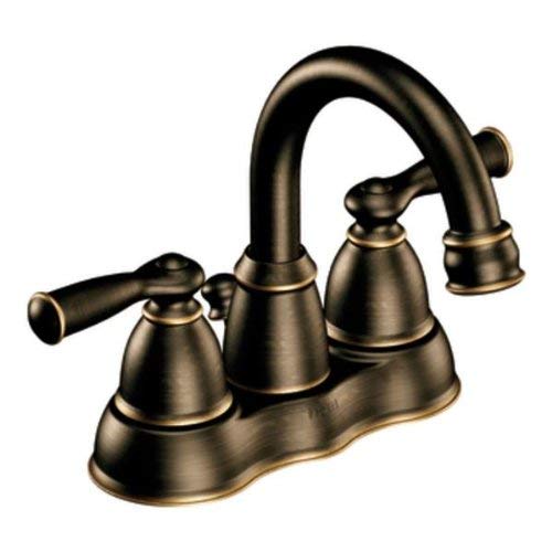 Moen CA84913BRB Double Handle Centerset Bathroom Faucet from the Banbury Collection, Mediterranean Bronze