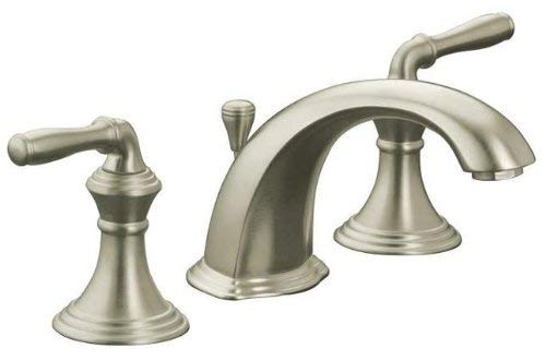 Devonshire 8 in. Widespread 2-Handle Low Arc Bathroom Faucet in Vibrant Brushed Nickel