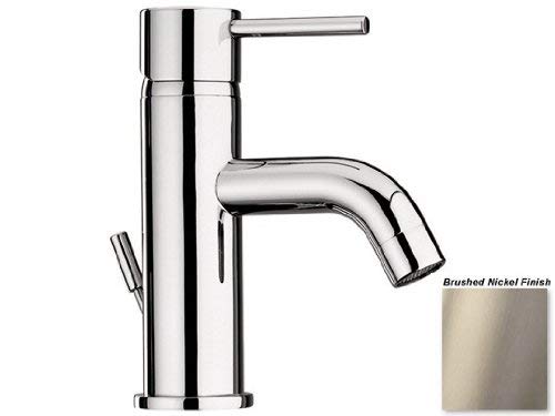 La Toscana 78PW211 Elba Single Handle Bathroom Faucet with Metal Pop-Up Drain, Brushed Nickel