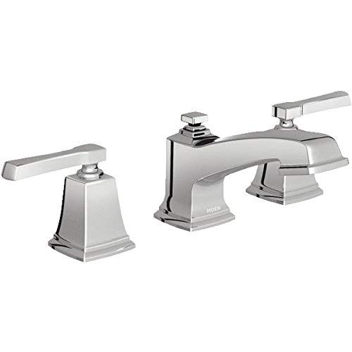 Moen 84820 Double Handle Widespread Bathroom Faucet from the Boardwalk Collection, Chrome