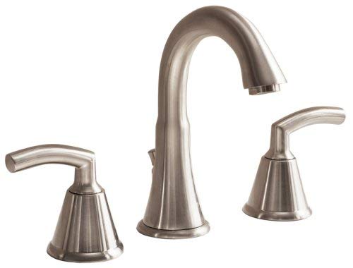 American Standard 7038.801.295 Tropic Two-Lever Handle Widespread Lavatory Faucet with Metal Speed Connect Pop Up Drain, Satin Nickel